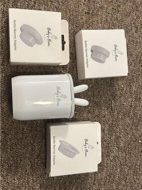 Baby's Brew White Bottle Warmer with Adapters